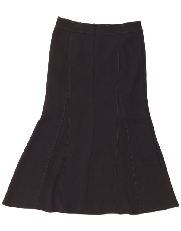 Fustă A-Line pentru femei Marks & Spencer cu talie înaltă UK 14 Large W32 Black