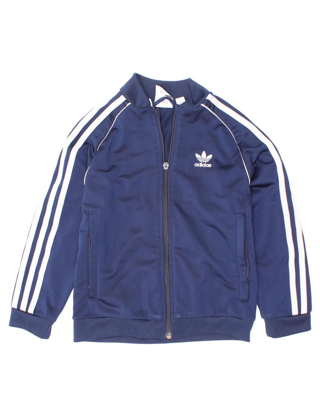 Veste de survêtement Adidas Garçon 6-7 ans Bleu Marine Polyester