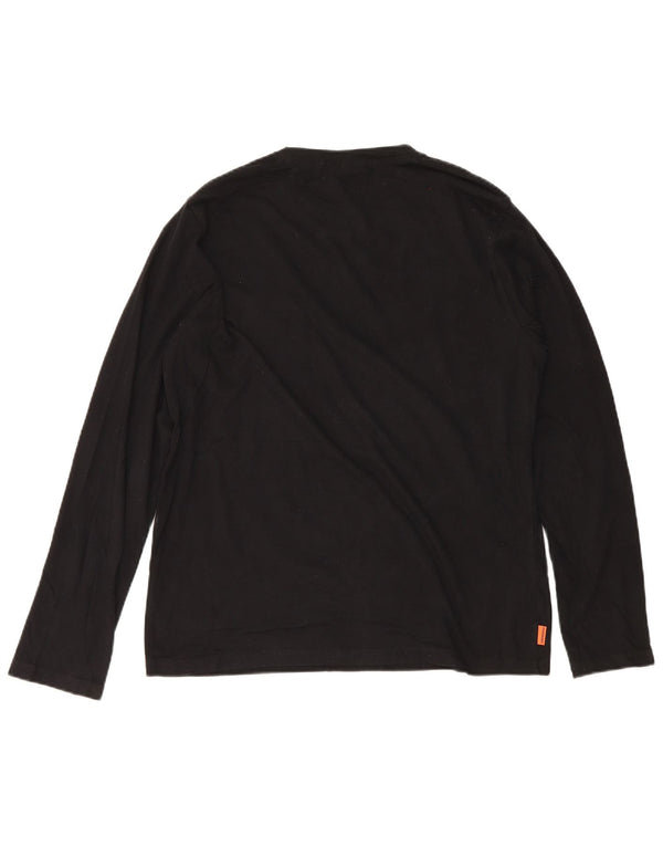 Superdry muška majica dugih rukava 2XL crni pamuk