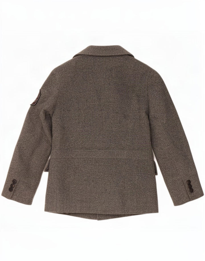 Zara Ανδρικό παλτό μπιζελιού UK 40 Large Grey Wool