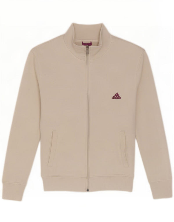 Giacca da tuta da donna Adidas UK 14 Medium Bianca