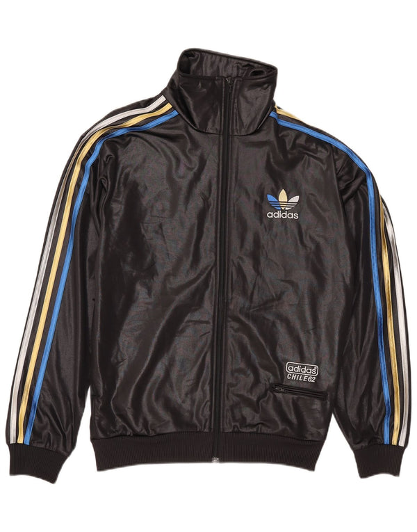 Adidas Mens Chile 62 Graphic Chándal Top Chaqueta Mediano Negro Deportes