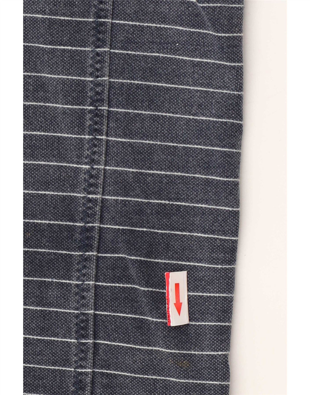Fat Face Mens Zip Neck Sweatshirt Jumper Medium Navy Blue Striped Cotton