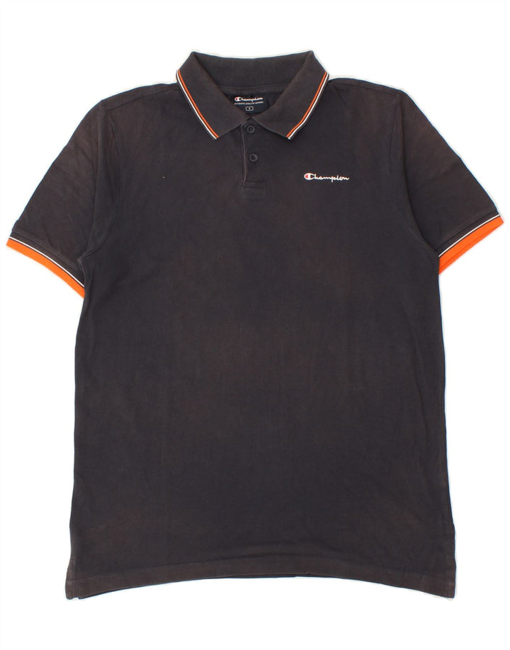 CHAMPION Mens Polo Shirt Small Navy Blue Cotton Vintage Champion and Second-Hand Champion from Messina Hembry 