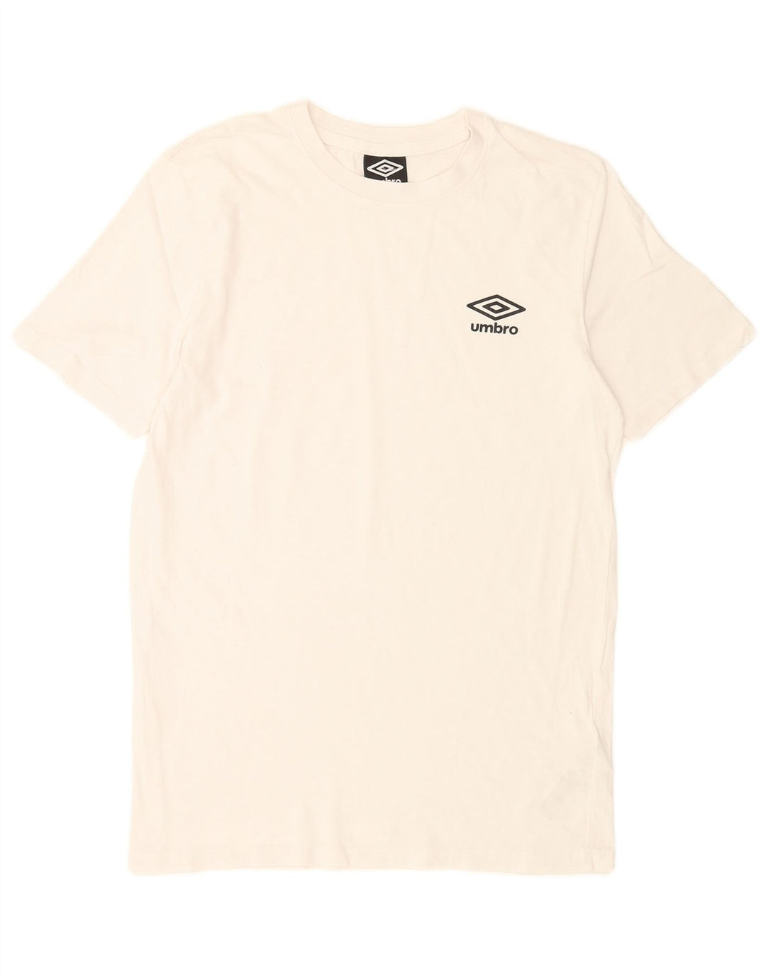 Umbro Mens T-Shirt Top Small White Cotton
