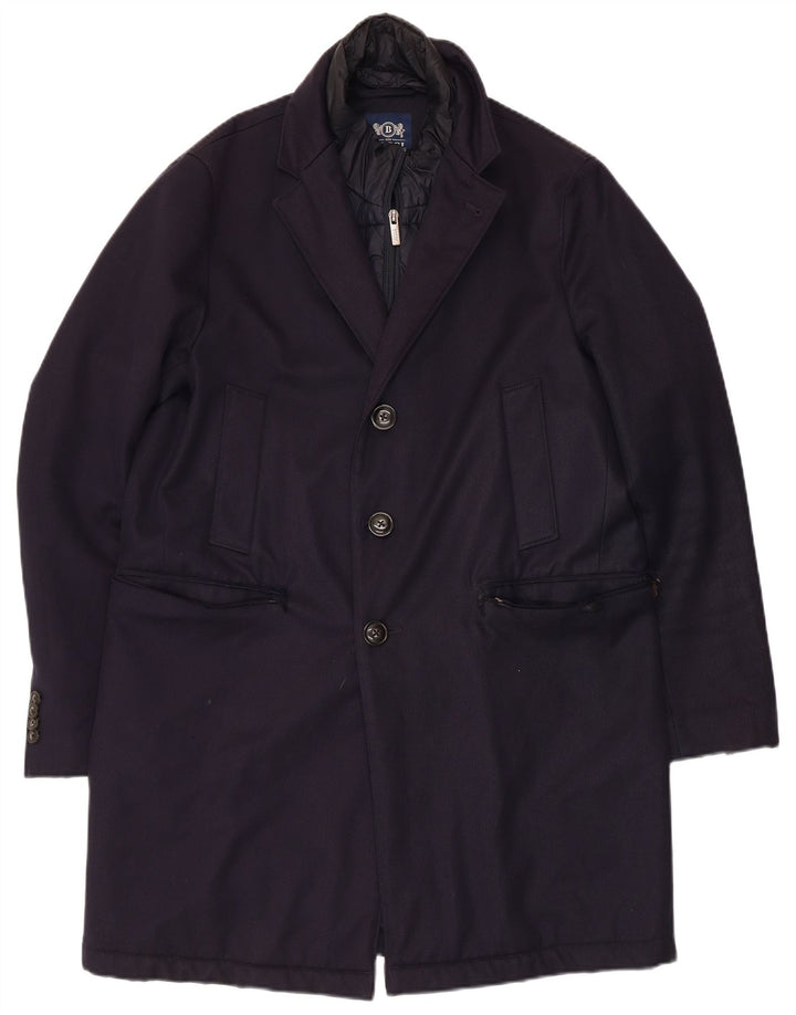 Soprabito Uomo Boggi IT 46 Small Blu Navy Lana