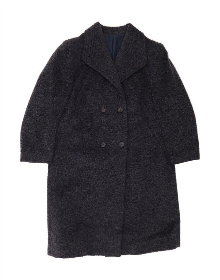 AREZIA Womens Overcoat IT 50 XL Navy Blue Wool Vintage Arezia and Second-Hand Arezia from Messina Hembry 