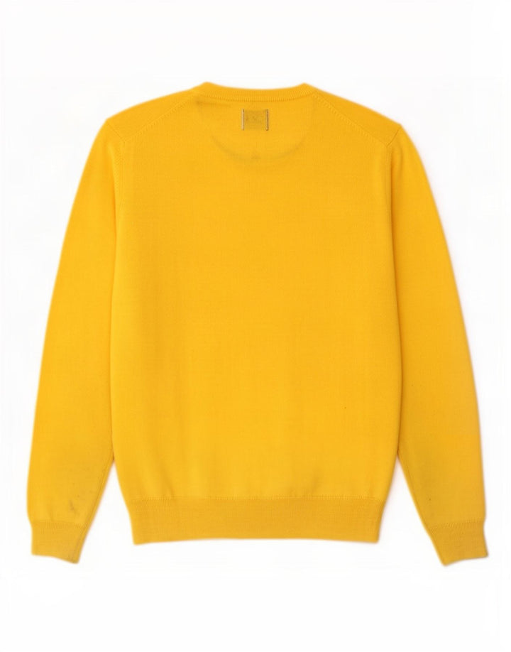 Rifle Herre Crew Neck Jumper Sweater Medium Gul Akryl
