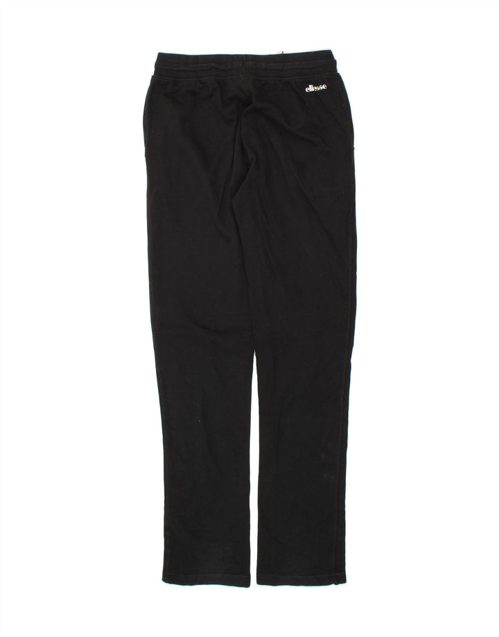 ELLESSE Womens Tracksuit Trousers UK 14 Medium  Black Cotton Vintage Ellesse and Second-Hand Ellesse from Messina Hembry 
