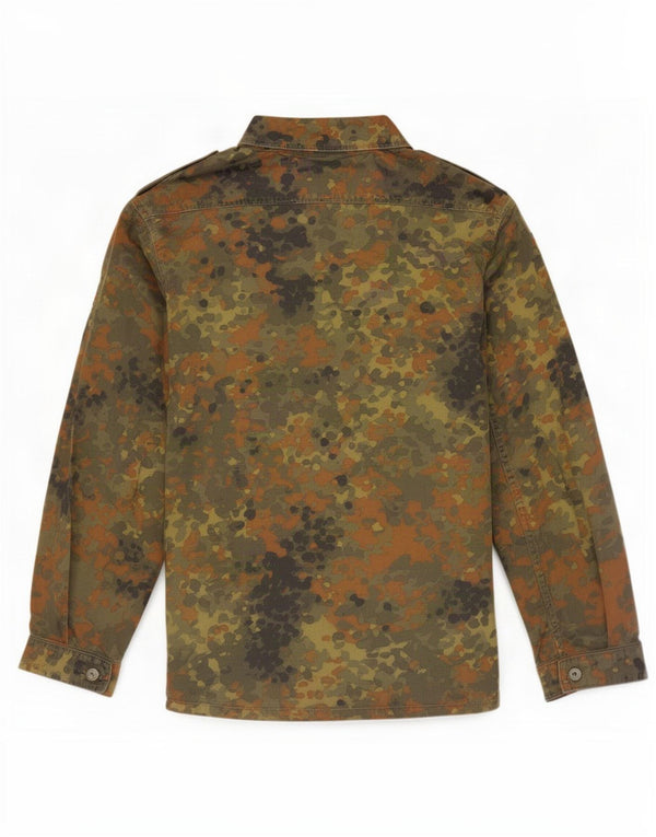 Vintage Herre Military Jacket UK 38 Medium Khaki Camouflage Cotton