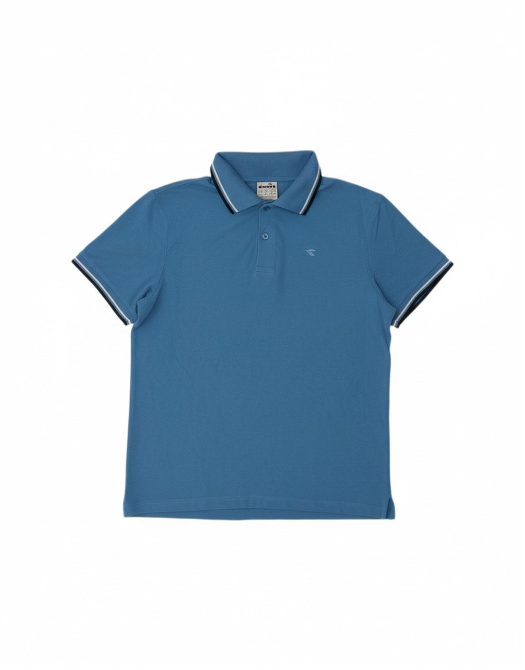 DIADORA Mens Polo Shirt Medium Blue Cotton Vintage Diadora and Second-Hand Diadora from Messina Hembry 