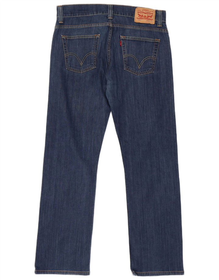 Levi's Mens 506 Straight Jeans W34 L34 Blue Cotton