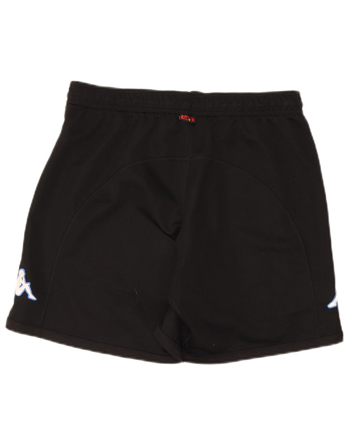 Kappa Mens Graphic Sport Shorts Medium Black Polyester