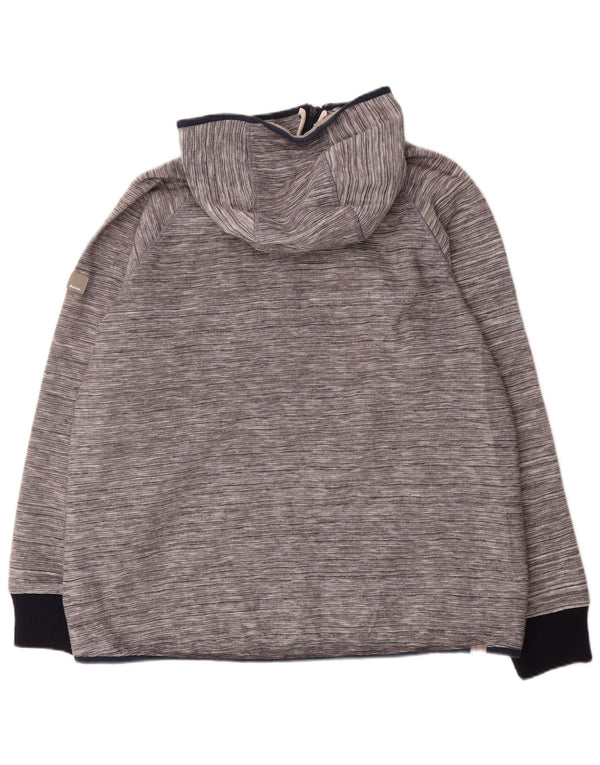 Suéter masculino com capuz e zíper Bench 2XL acrílico manchado cinza