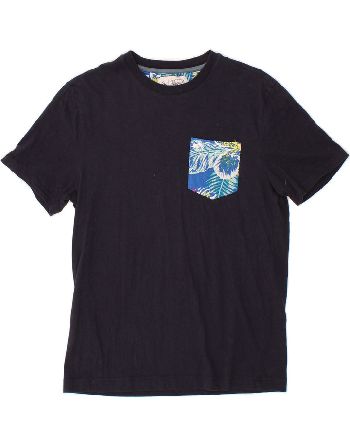 PENGUIN Mens T-Shirt Top Small Navy Blue Cotton Vintage Penguin and Second-Hand Penguin from Messina Hembry 