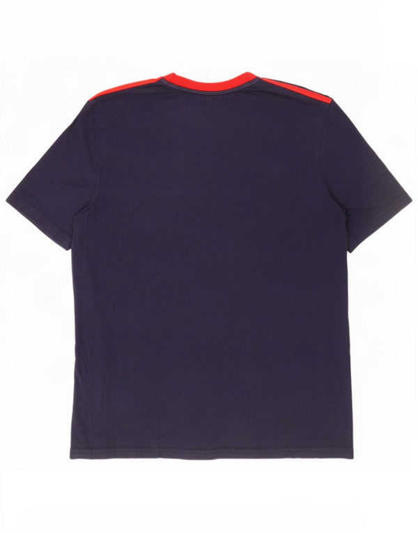 T-shirt grafica da uomo Fila Top color block blu navy medio