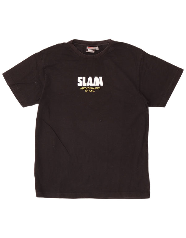 Slam T-Shirt Graphique Homme Noir Moyen Coton