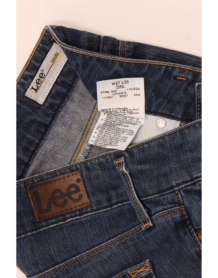 Lee Womens Coral Bootcut Jeans W27 L33 Blue Cotton