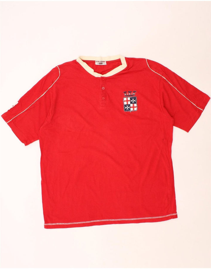 CHARRO Mens T-Shirt Top 2XL Red Cotton Vintage Charro and Second-Hand Charro from Messina Hembry 