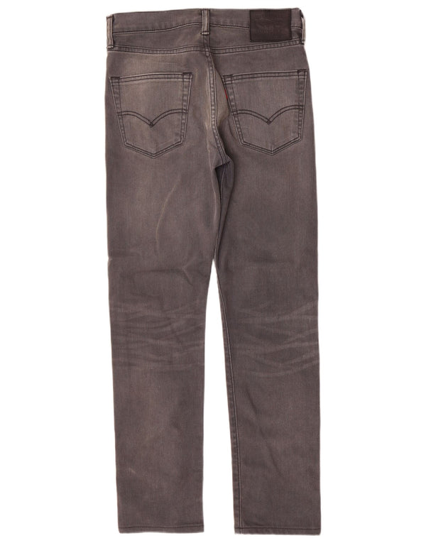Levi's Mens 522 Tapered Slim Jeans W28 L29 Grey Cotton