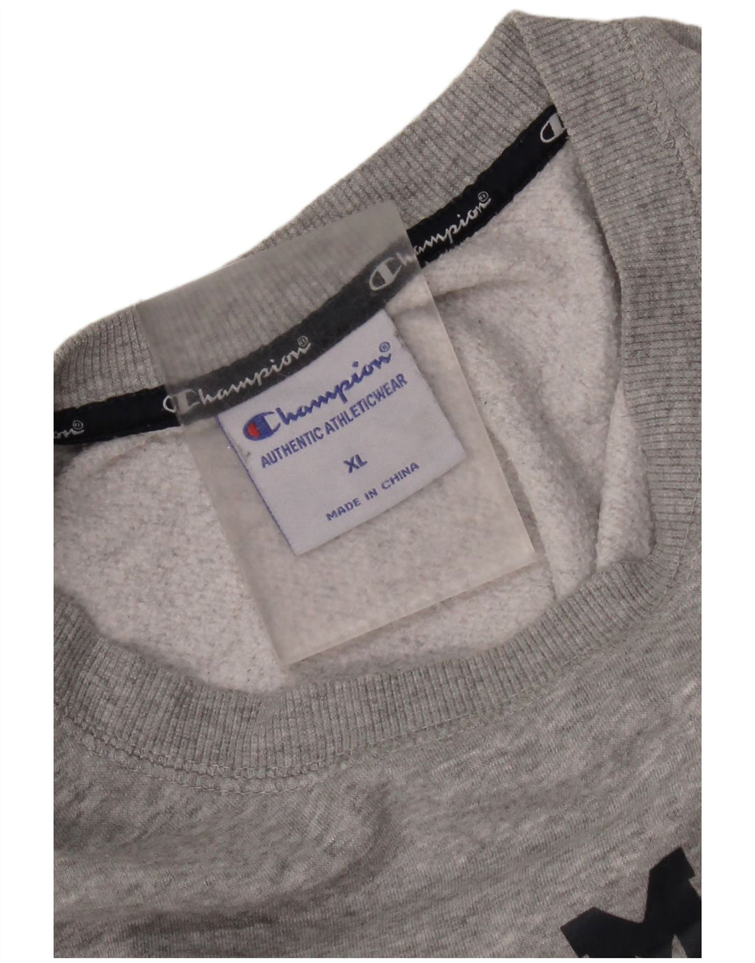 Champion Mens Graphic Sweatshirt Jumper XL Grey Cotton