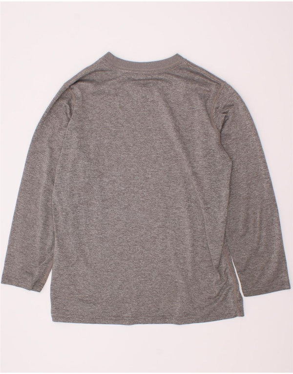 Nike Boys Dri Fit Graphic μακρυμάνικο μπλουζάκι 8-9 ετών Μικρό γκρι πολυεστέρας