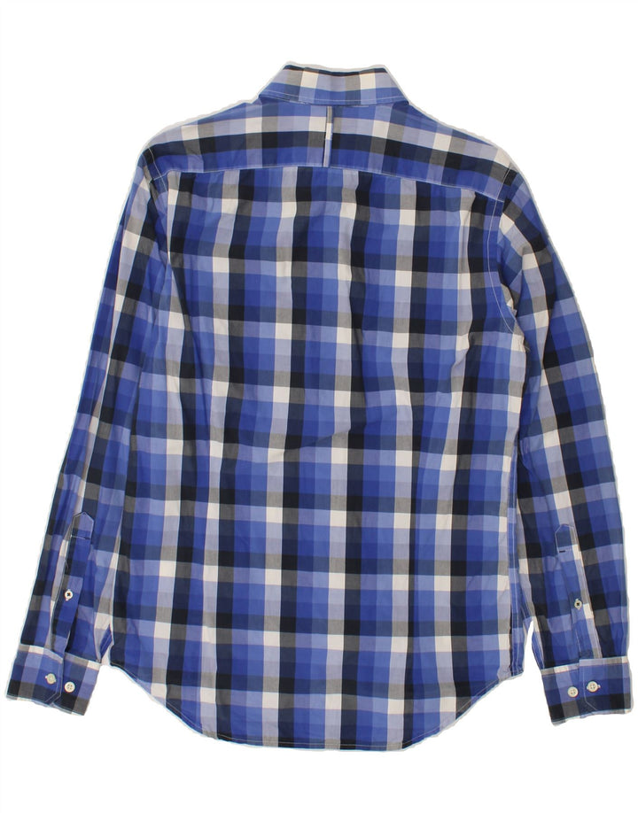 BANANA REPUBLIC Mens Shirt Small Blue Check Cotton Vintage Banana Republic and Second-Hand Banana Republic from Messina Hembry 