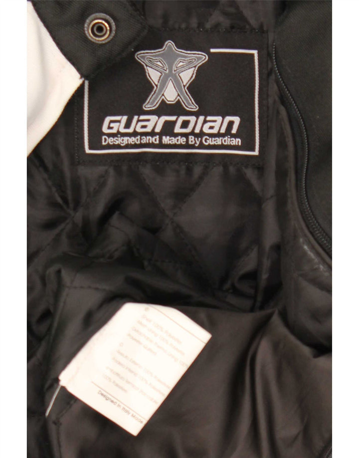 Guardian Womens Motorcycle Racer Jacket UK 14 Medium Black Colourblock