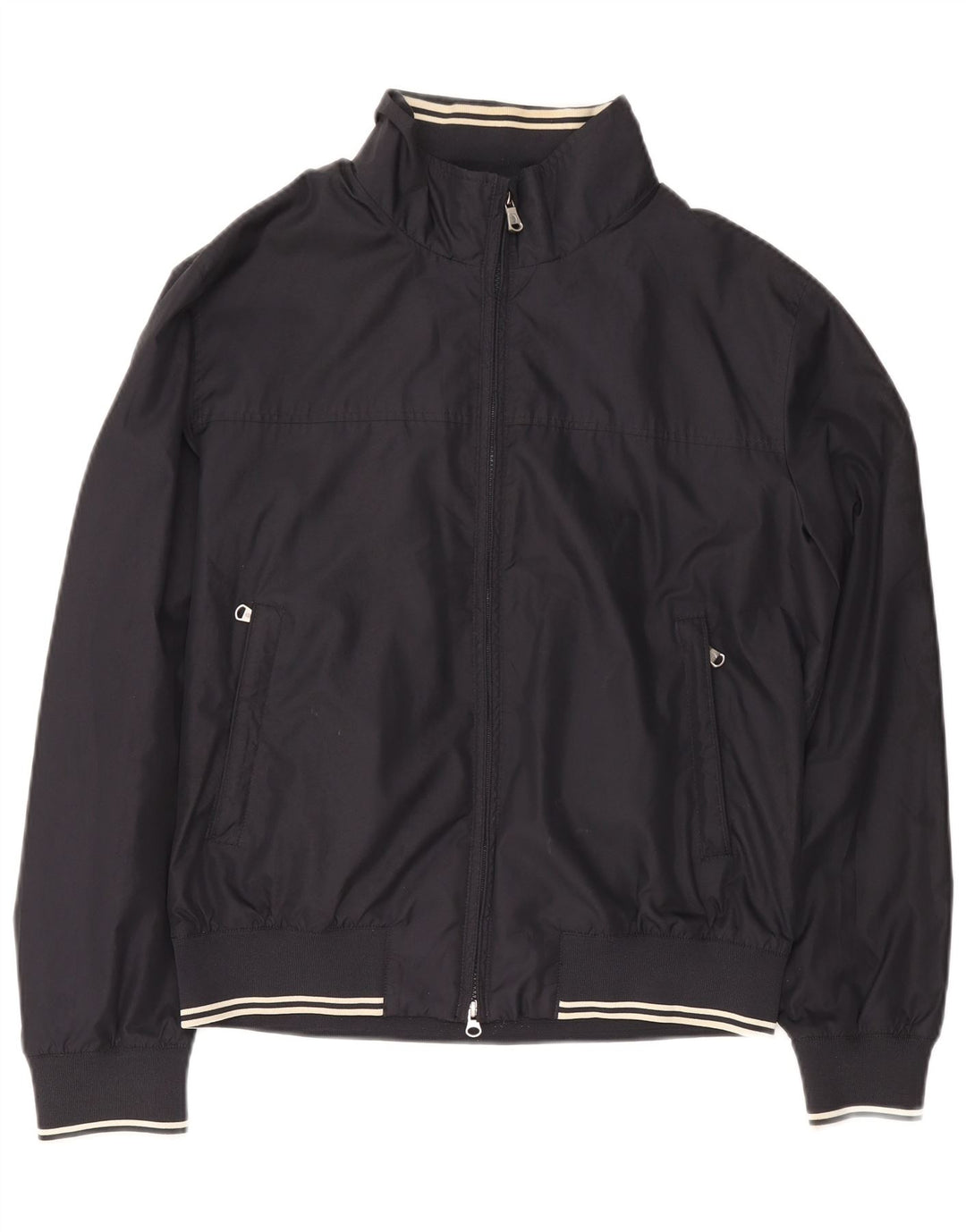 Marina Yachting Mens Bomber Jacket IT 52 XL Navy Blue Polyester