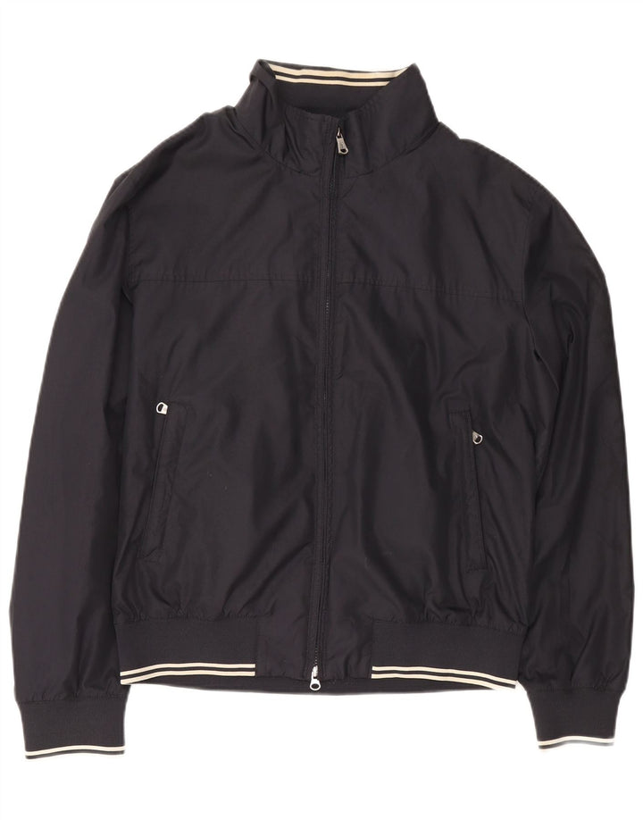 Marina Yachting Mens Bomber Jacket IT 52 XL Navy Blue Polyester