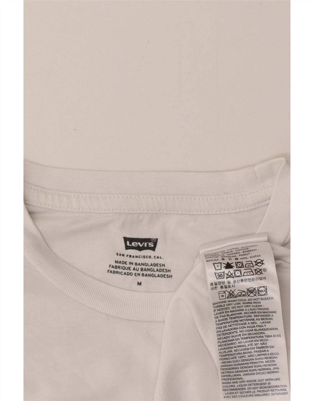 Levi's Mens Graphic T-Shirt Top Medium White Cotton