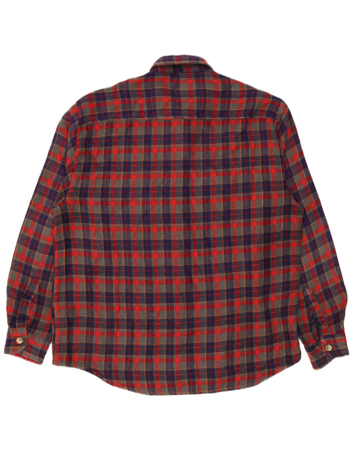 VINTAGE Mens Lumberjack Flannel Shirt XL Red Check