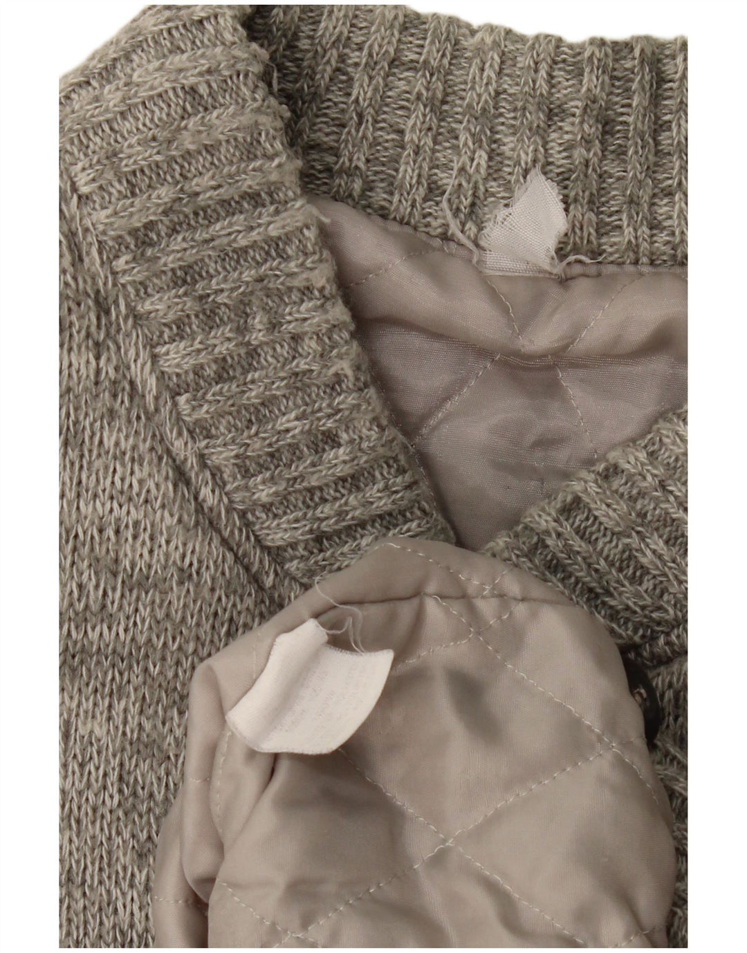 VINTAGE Mens Cardigan Sweater XL Grey