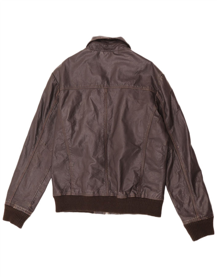 Project Chaqueta de cuero para hombre UK 40 Large Brown