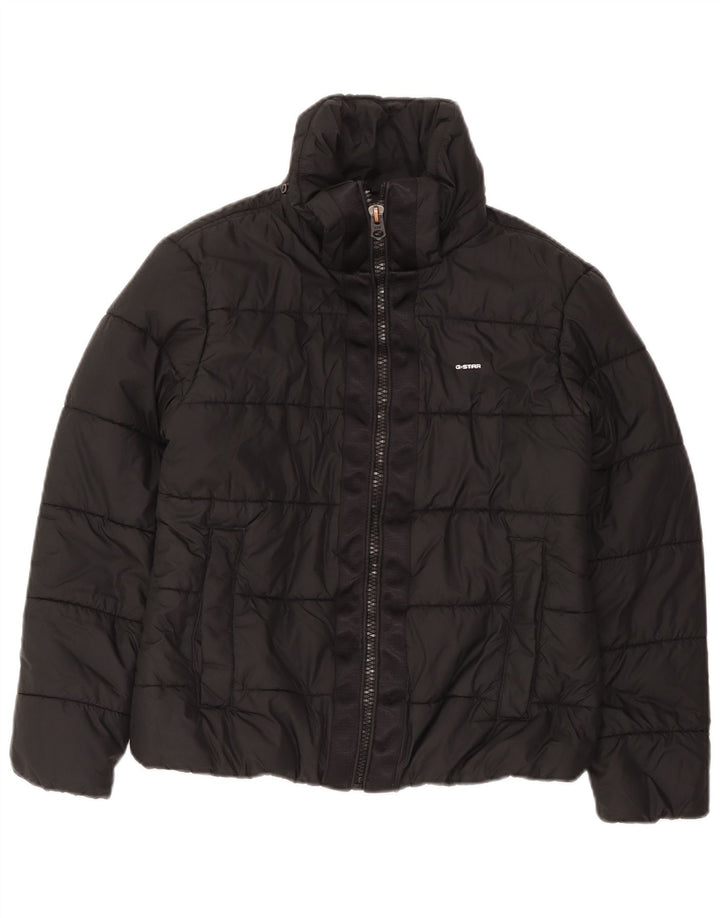 G-Star Damen Wattierte Jacke UK 16 Large Schwarz Polyester