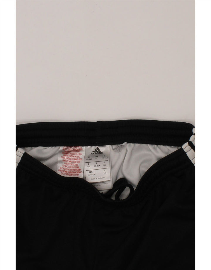 ADIDAS Boys Climalite Sport Shorts 13-14 Years  Black Polyester Vintage Adidas and Second-Hand Adidas from Messina Hembry 