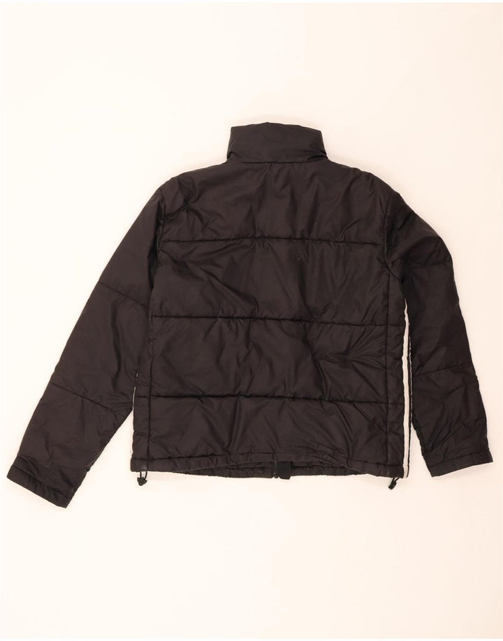 ADIDAS Womens Padded Jacket UK 10 Small Black Polyester