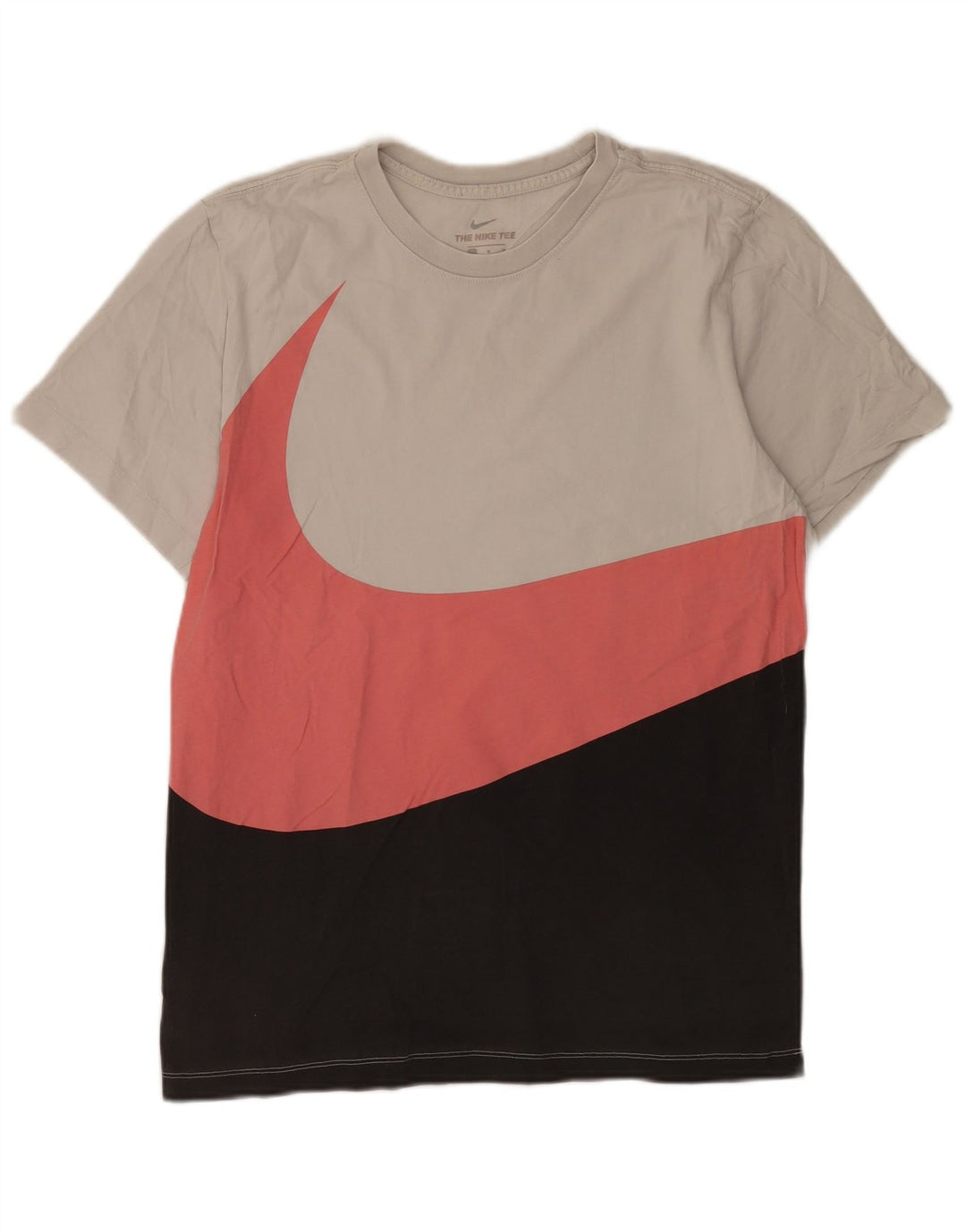 Nike T-shirt top til mænd, stor grå farveblok