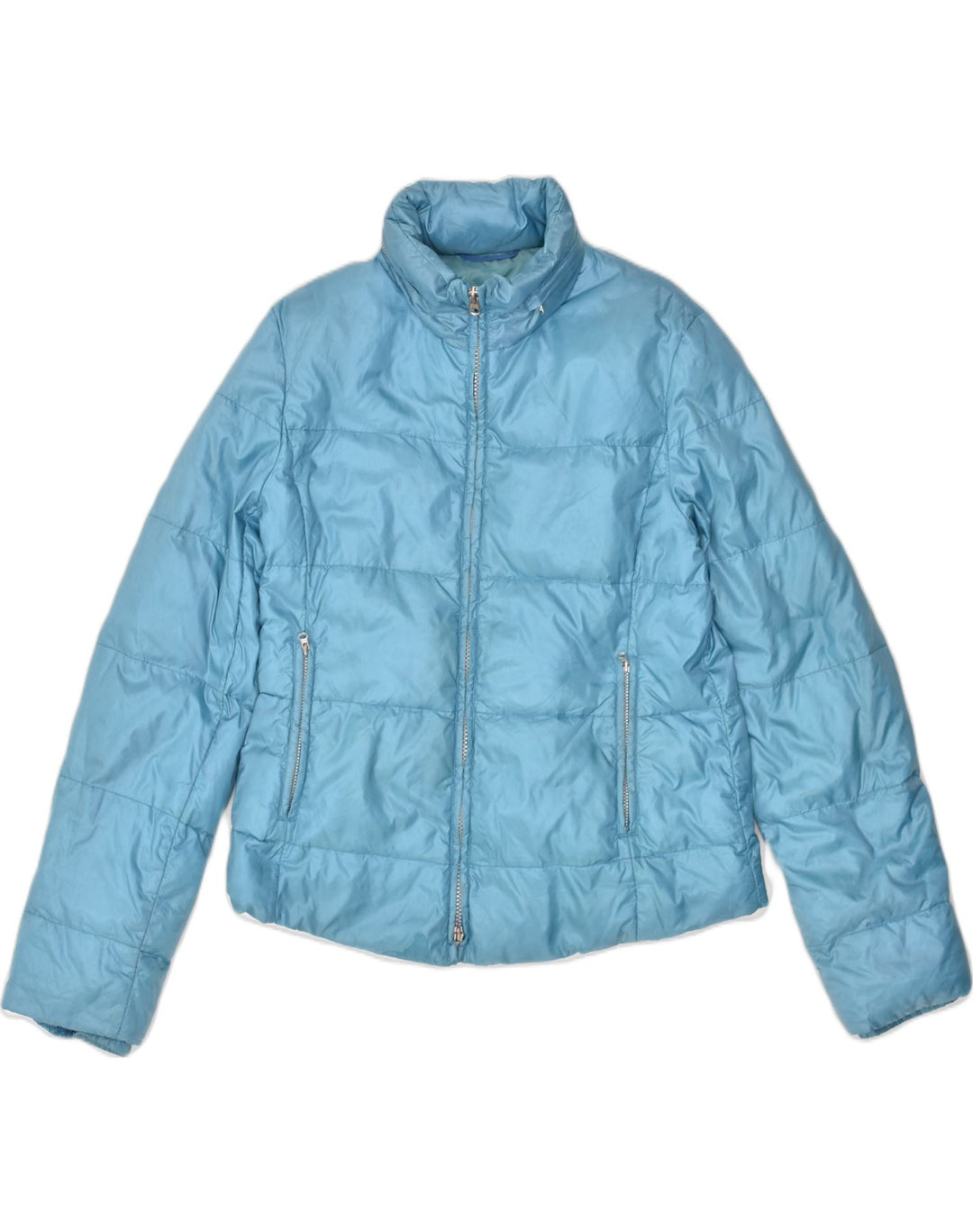 MARELLA Womens Padded Jacket UK 10 Small Blue Polyamide | Vintage Marella | Thrift | Second-Hand Marella | Used Clothing | Messina Hembry 