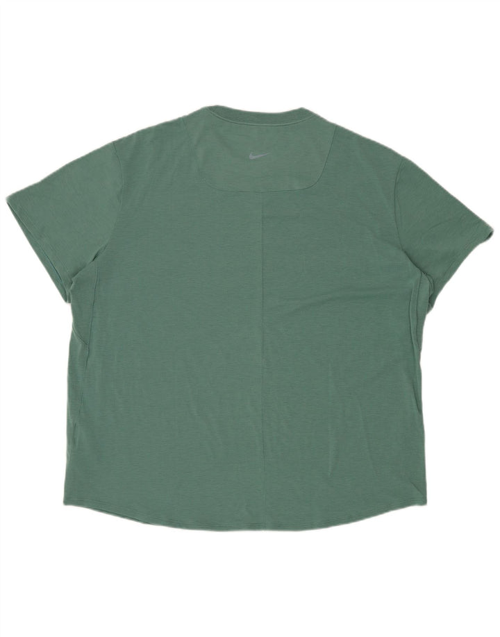 Tricou NIKE Dri Fit pentru bărbați Top mare din poliester verde
