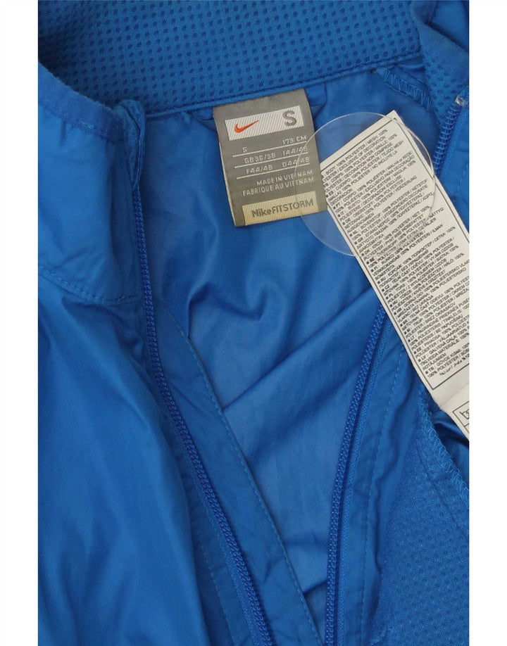 Nike Mens Tracksuit Top Jacket UK 36/38 Small Blue Polyester