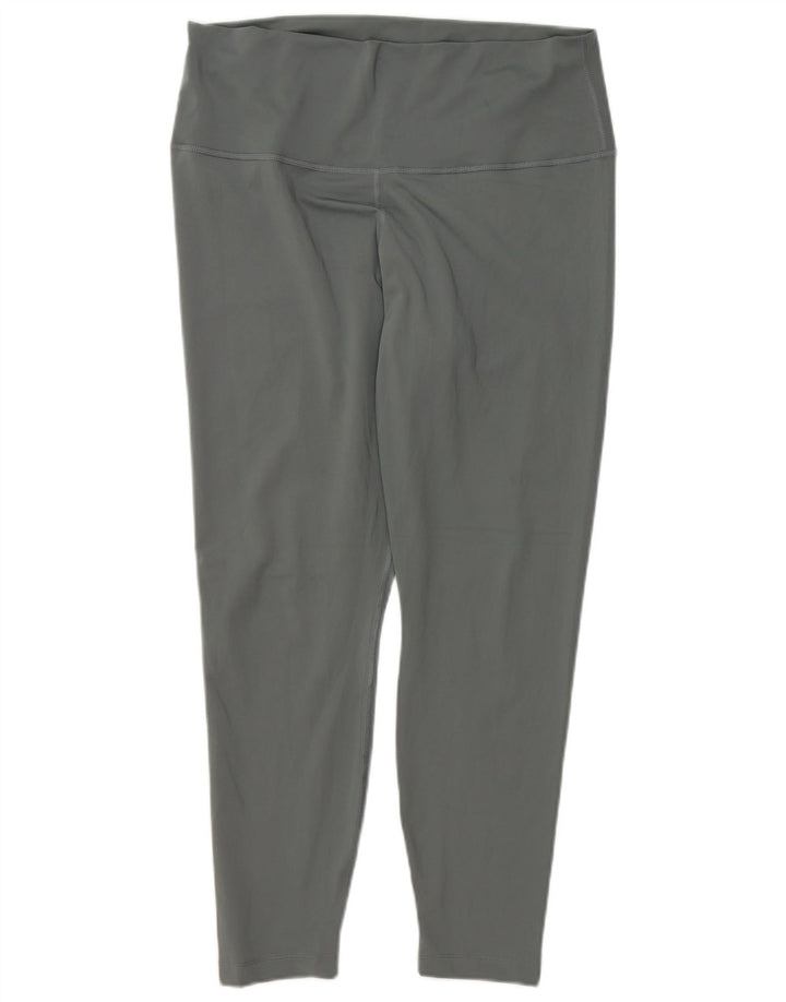 NIKE Womens Dri Fit Leggings UK 18 XL  Grey