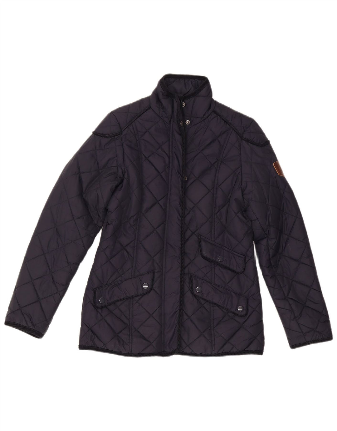 Puffa Veste matelassée pour femme UK 6 XS Bleu marine Polyamide
