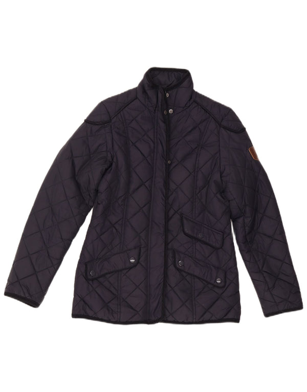 Puffa Damen Steppjacke UK 6 XS Marineblau Polyamid