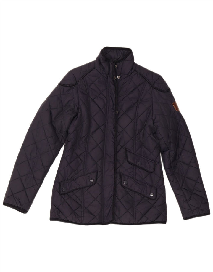 Puffa Veste matelassée pour femme UK 6 XS Bleu marine Polyamide