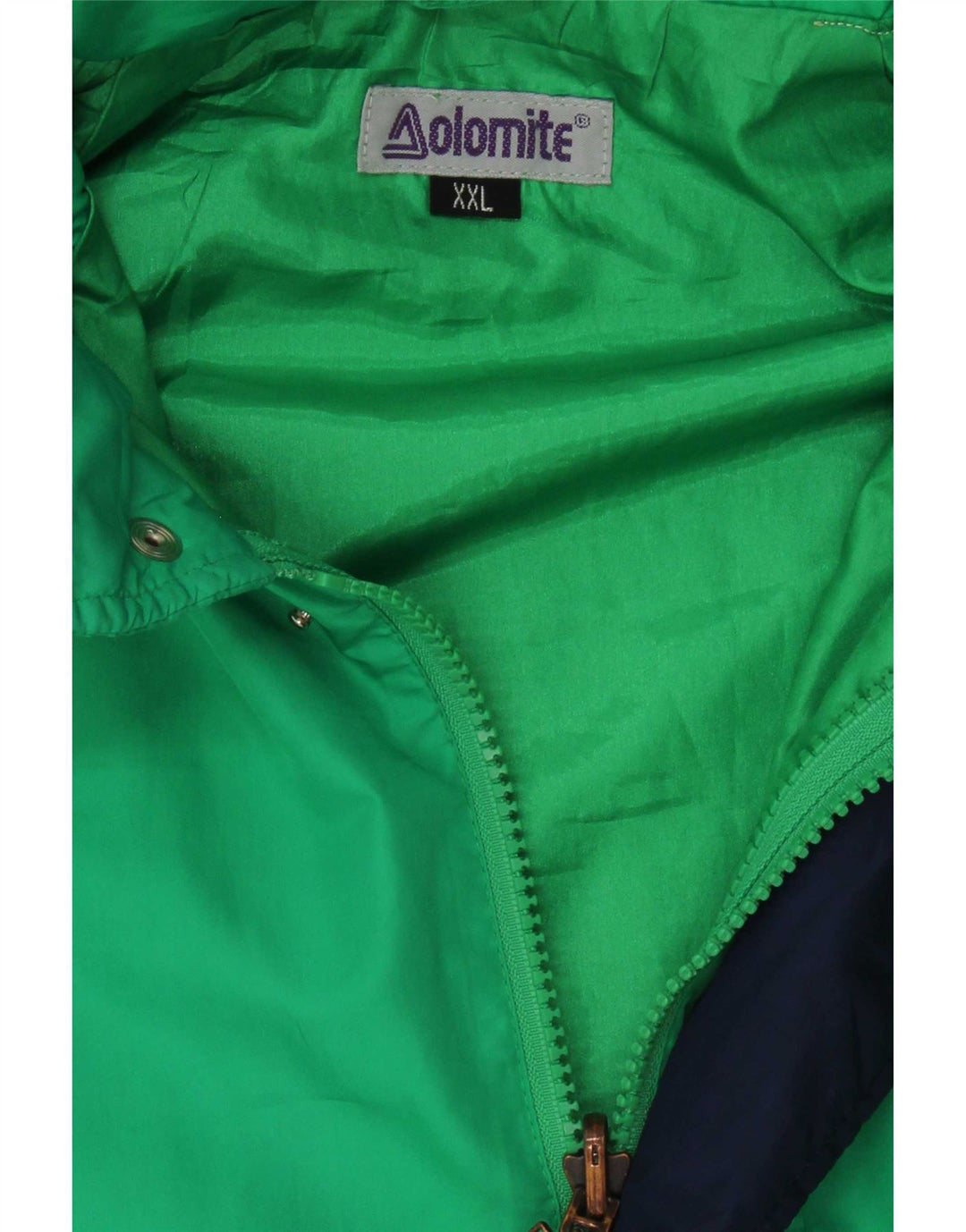 Dolomite Womens Hooded Rain Jacket UK 44 2XL Green Colourblock Polyester