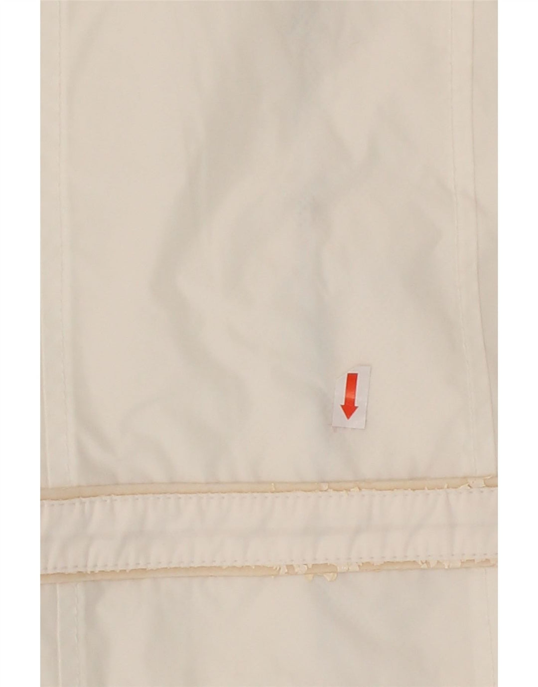 CALVIN KLEIN JEANS Womens Crop Bomber Jacket UK 12 Medium White Polyester Vintage Calvin Klein Jeans and Second-Hand Calvin Klein Jeans from Messina Hembry 
