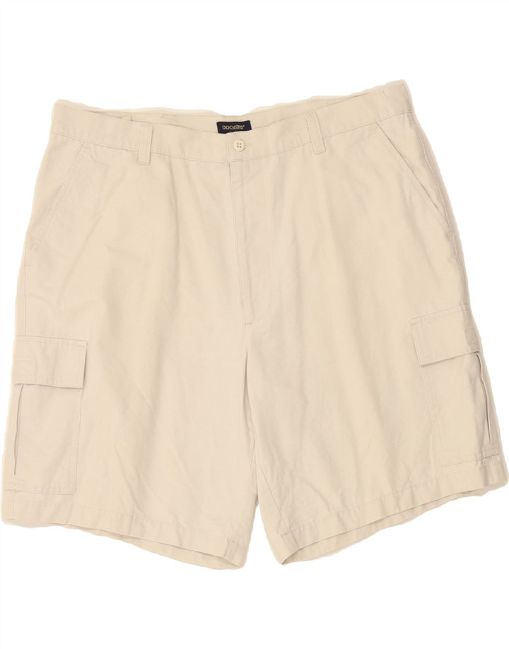 DOCKERS Mens Cargo Shorts W40 XL Beige Cotton Vintage Dockers and Second-Hand Dockers from Messina Hembry 