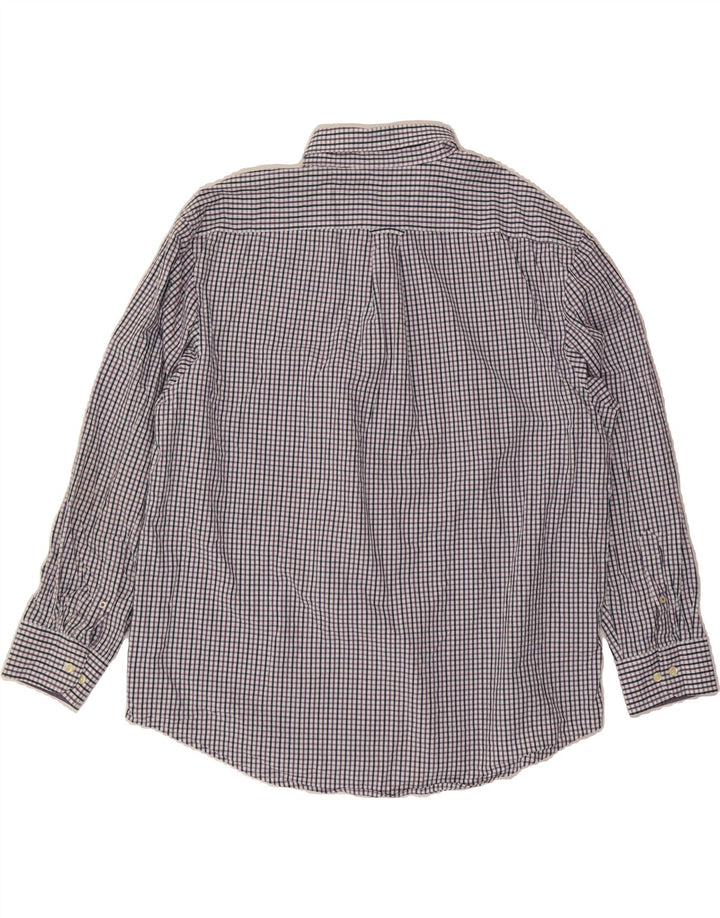 IZOD Mens Big & Tall Shirt 2XL Multicoloured Check Cotton Vintage Izod and Second-Hand Izod from Messina Hembry 