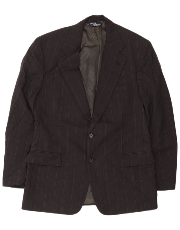 Jachetă Polo Ralph Lauren pentru bărbați, cu 2 nasturi, Marea Britanie 38 Medium, cu dungi negre